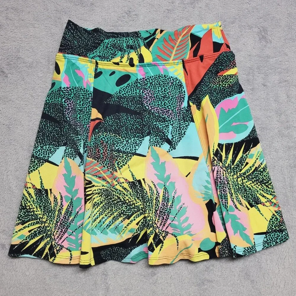 Dona Jo Skort Womens 1 Skirt Tropical Golf Tennis Pickleball Casual - Picture 2 of 9